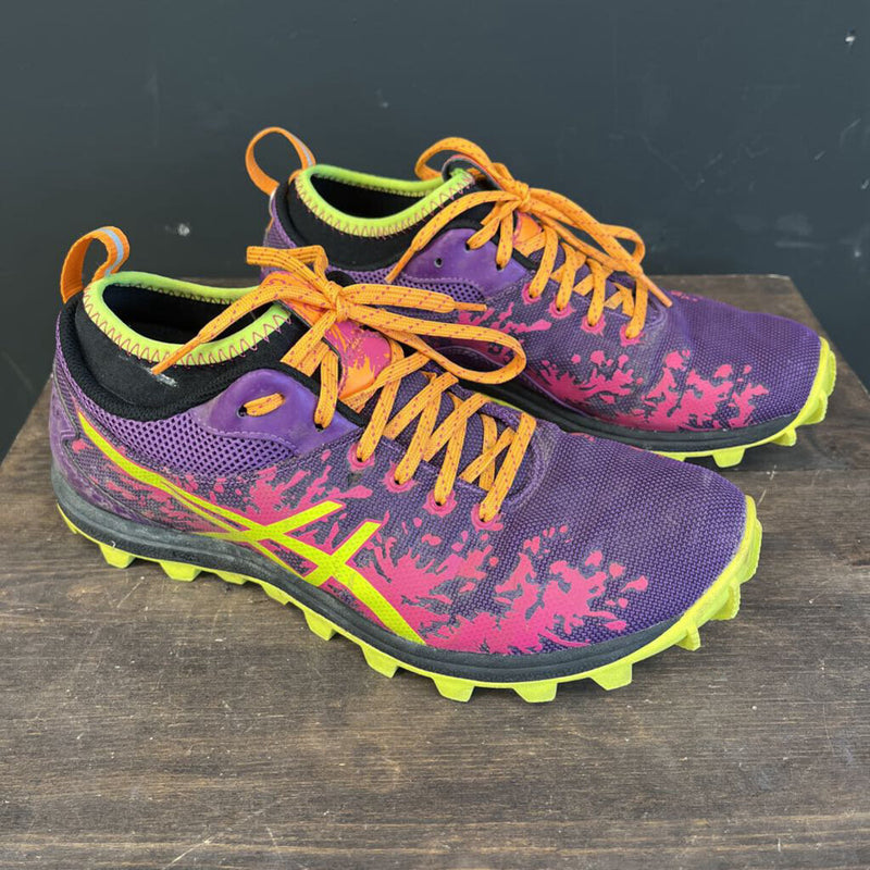 ASICS - Women GEL-FujiRunnegade Trail-Running Shoe: Violet/Orange/Neon Green-women-W9