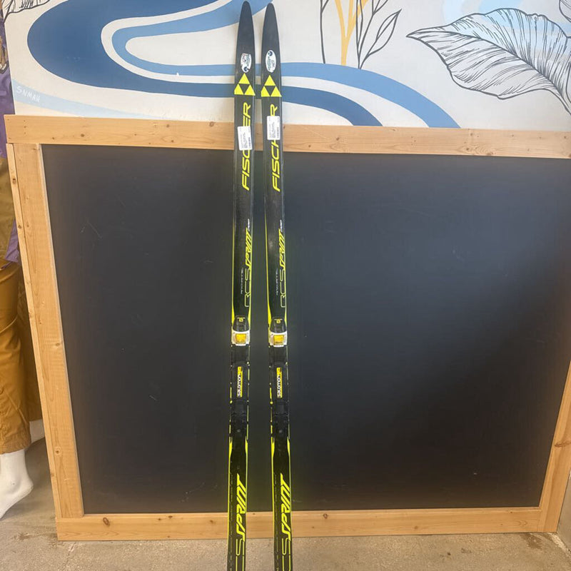 Fischer - Kids sns prolil Bindings Jr Sprint XC skis : Black Yellow -children-