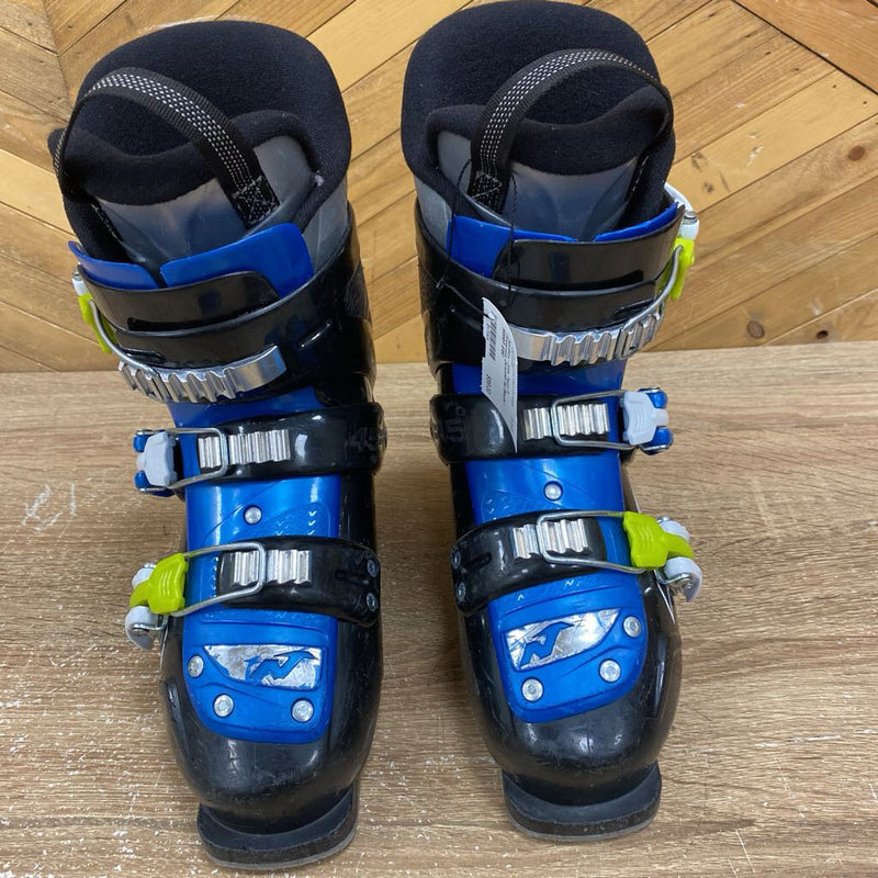 Nordica - Kids Team 3 Firearrow Downhill Ski Boots - MSRP $190: Black/Green/Blue/White-children-20-21.5