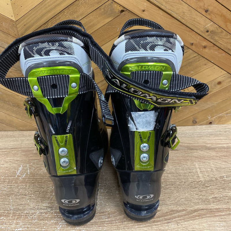 Salomon - Impact 110 CS Energyzed Downhill Ski Boots - MSRP $525: Black/Green-unisex-26