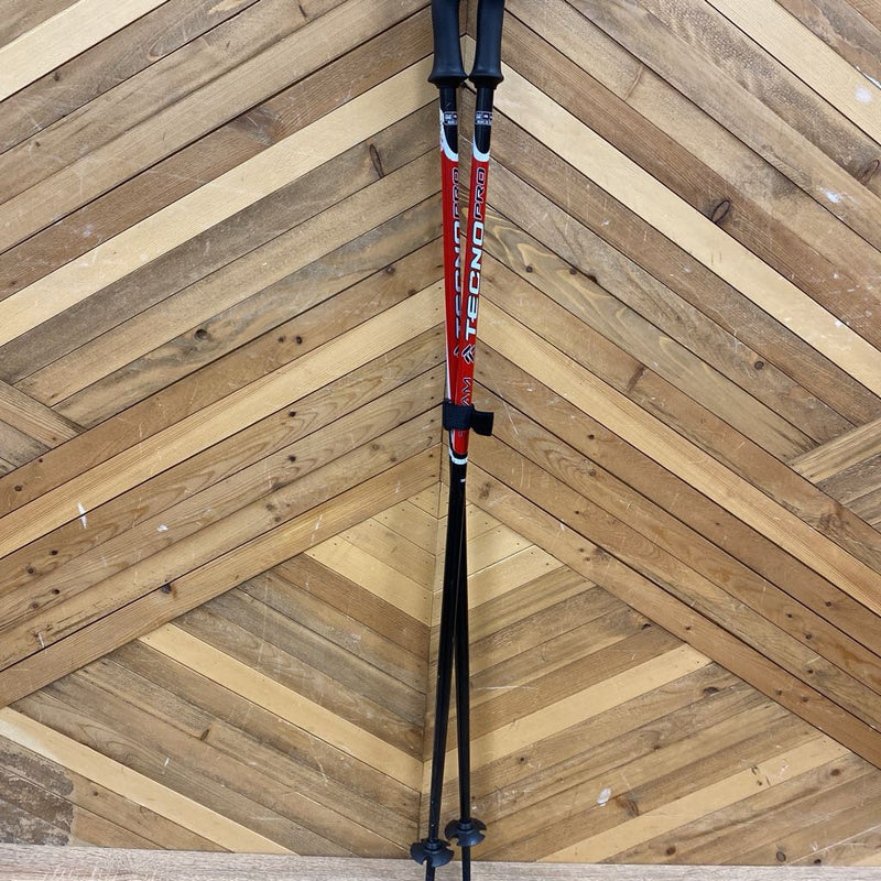 TecnoPro - Team Kids Downhill Ski Poles - MSRP $: Black/Red/White--100cm