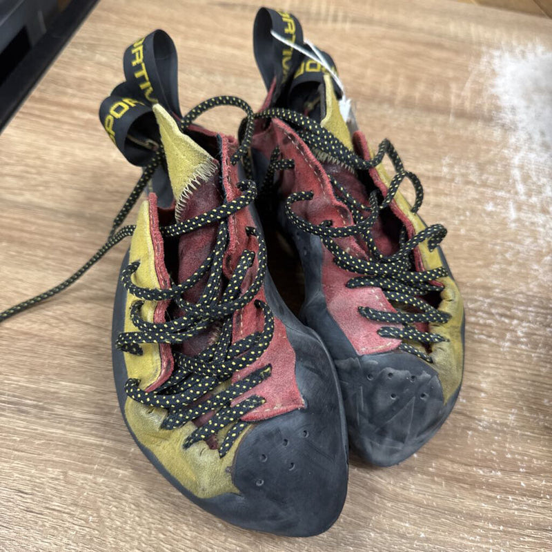 La Sportiva - Climbing Tettarossa Shoes-MSRP$249: Black/Red/Yellow-unisex-M7/W8