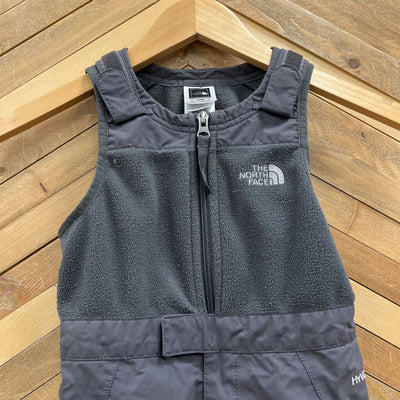 The North Face - Kids' Fleece Bibbed Snow Pants - MSRP $110: Grey-children-2T