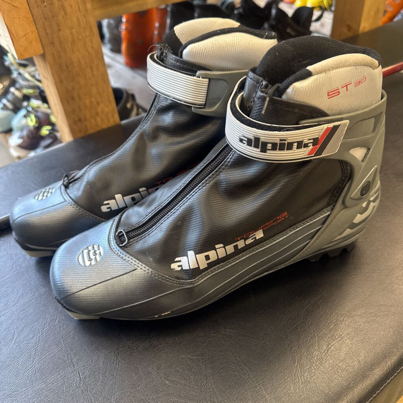 Alpina - ST30 Touring Sport XC Ski Boots - NNN - MSRP comp $180: Black/Grey-unisex-47