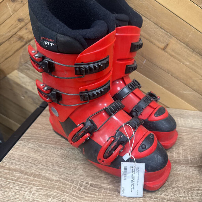 Rossignol- comp jr downhill ski boot- MSRP $160: Red Black -children-23.5