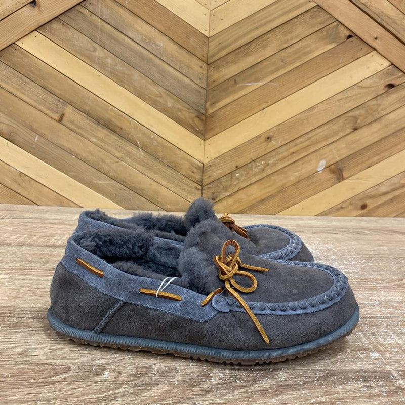 Manitobah Mukluks- hard sole moccasin- MSRP $110 : Gray-women-9