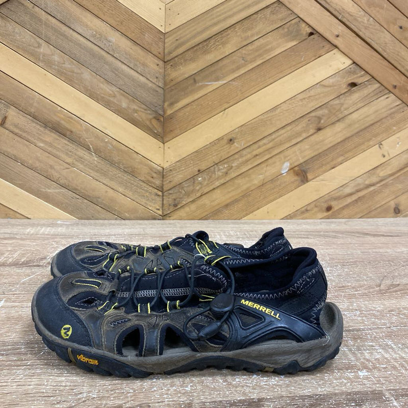 Merrell- womens sandals- MSRP $125: Black and Yellow-men-8