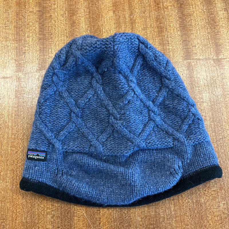 Patagonia - Fleece-Lined Knit Toque - MSRP $69: Blue/Black-unisex-