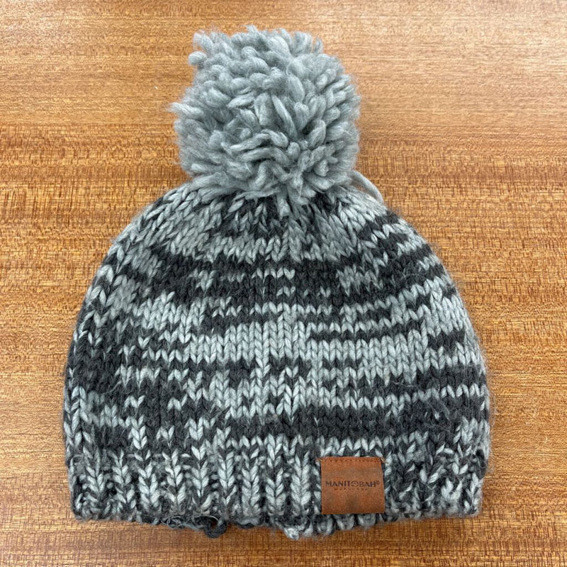 Manitobah Mukluks - Pom Pom Toque: Grey-unisex-