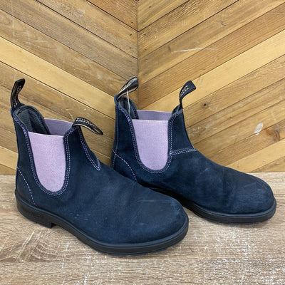 Blundstone - suede original boot- MSRP $219: Dark Grey Purple -women-7