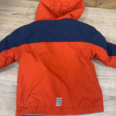 Lands end - Children's winter Jacket - MSRP $130: Orange/Navy-children-2T