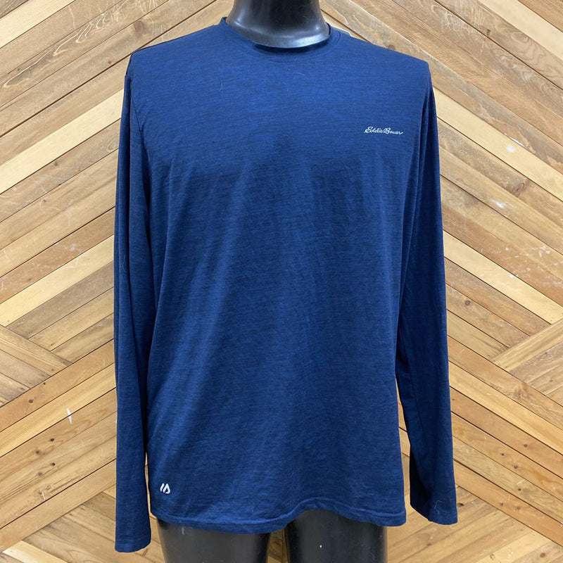 Eddie Bauer - Longsleeve Free Dry Shirt : Navy-men-LG
