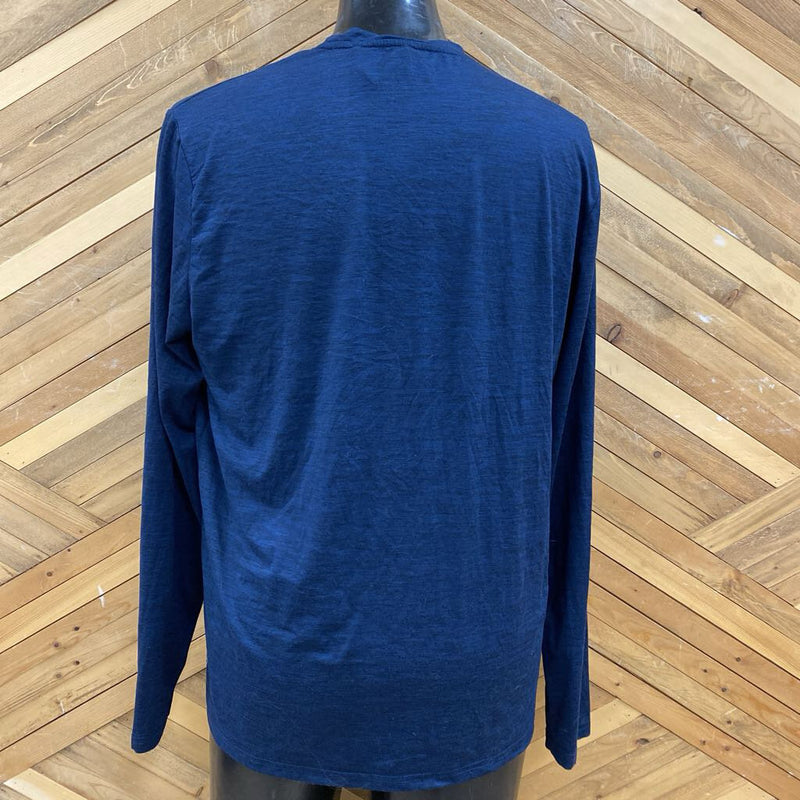 Eddie Bauer - Longsleeve Free Dry Shirt : Navy-men-LG