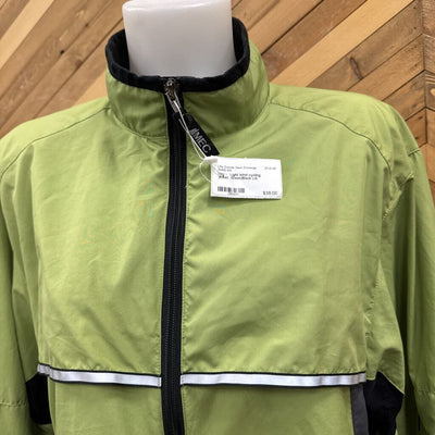 Mec - Light wind cycling jacket : Green/Black-unisex-LG