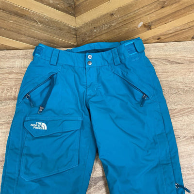 The North Face - Women's Insulated Ski Pants - MSRP $280: Teal Blue-women-SM