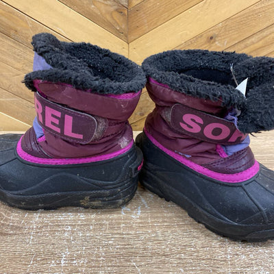Sorel - Kids Winter Boots - MSRP $80: Purple/Pink/Black-children-9T