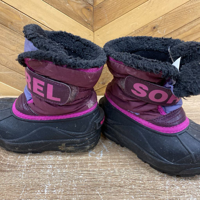 Sorel - Kids Winter Boots - MSRP $80: Purple/Pink/Black-children-9T