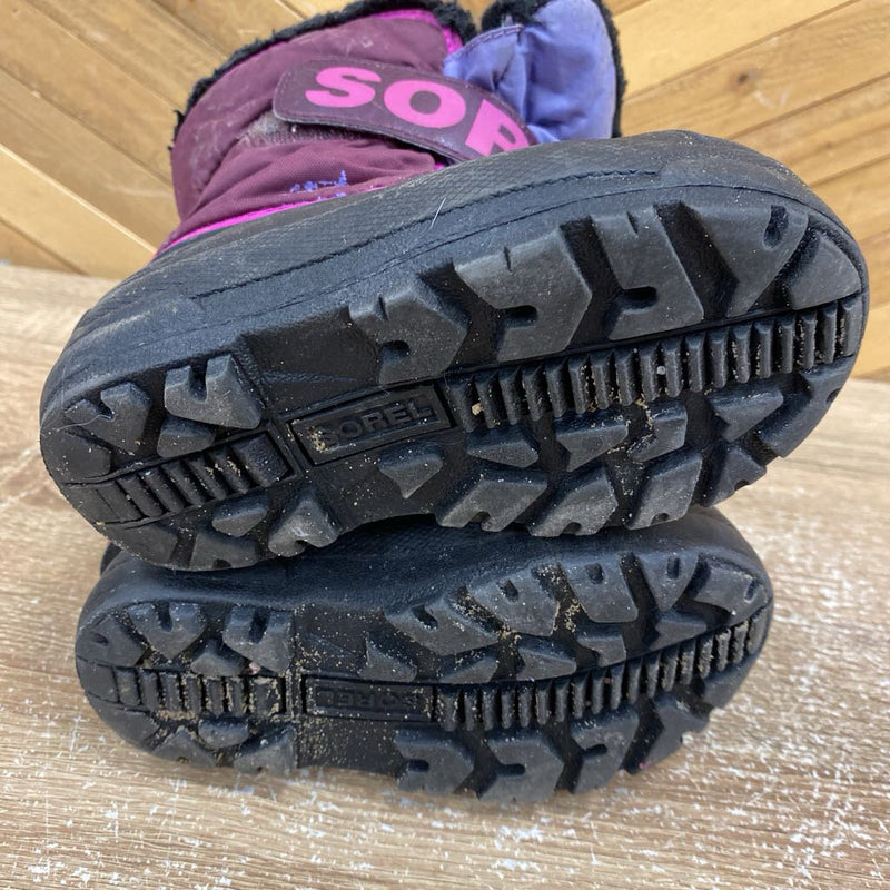 Sorel - Kids Winter Boots - MSRP $80: Purple/Pink/Black-children-9T