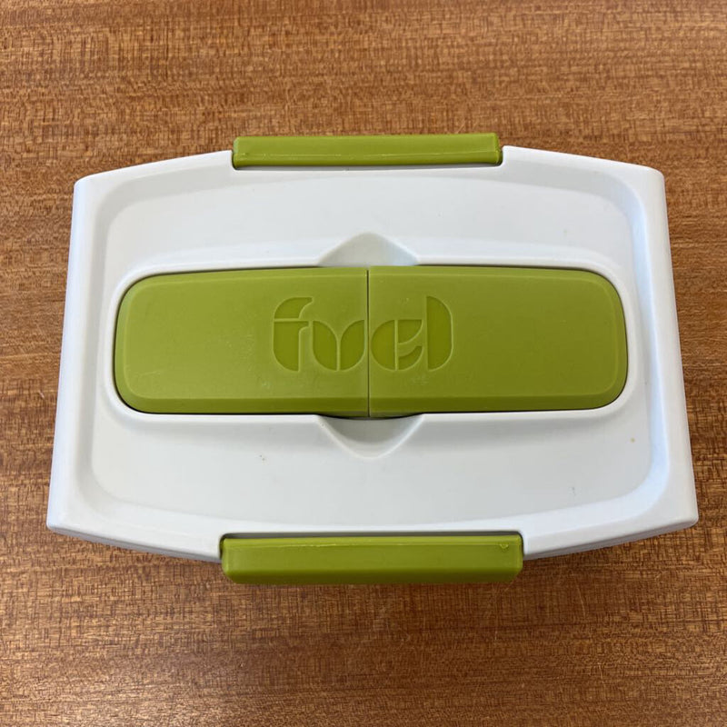 Fuel - Food To Go Lunchbox with Utensils - MSRP $11: Green/White/Grey--