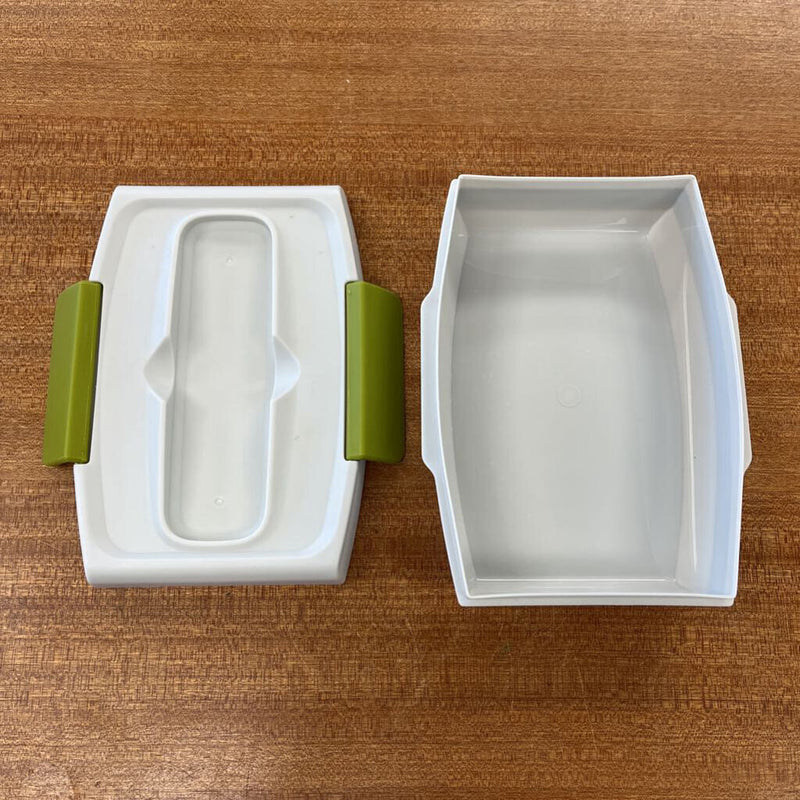 Fuel - Food To Go Lunchbox with Utensils - MSRP $11: Green/White/Grey--