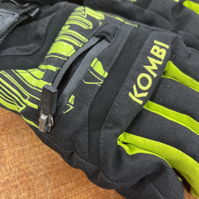 Kombi - Kids' The Rail Jammer Glove Jr. - MSRP $39: Black/Neon Green-children-MD