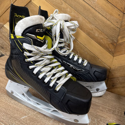 CCM - J Tacks Hockey Skates : black yellow --5 y