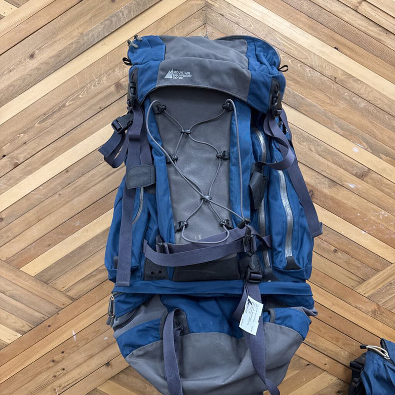 MEC - Ibex 65 Multi-Day Hiking Backpack - MSRP $159: Blue/Grey--Long