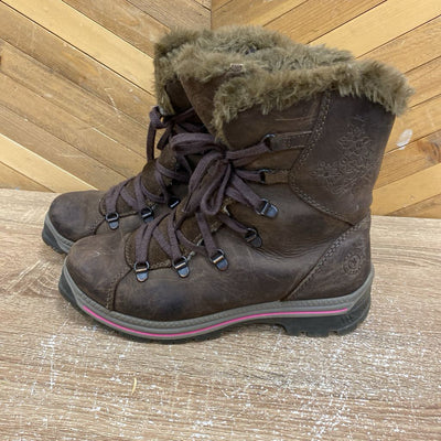 Santana Canada - Women's Massima Leather WInter Boots - MSRP comp $259: Brown-women-W39