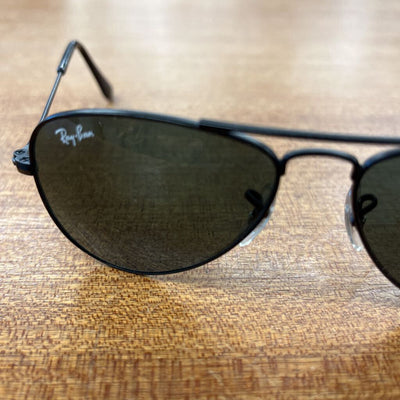 Ray-Ban - Junior Sunglasses Aviator Kids - MSRP $106: Black-children-