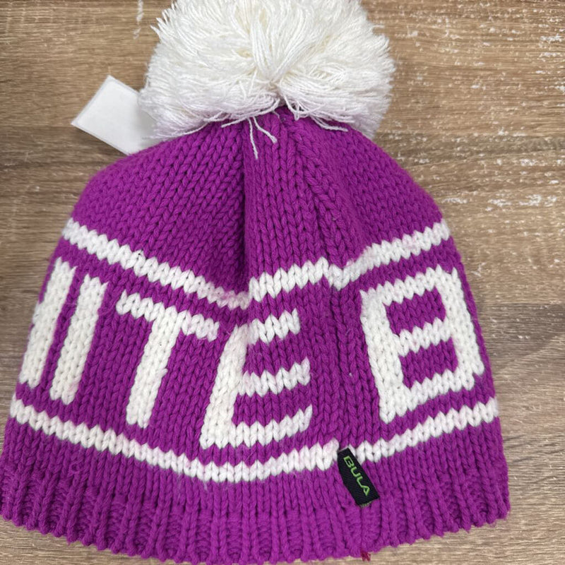 Bula - Purple Knit Beanie Hat with Pom Pom: purple-unisex-