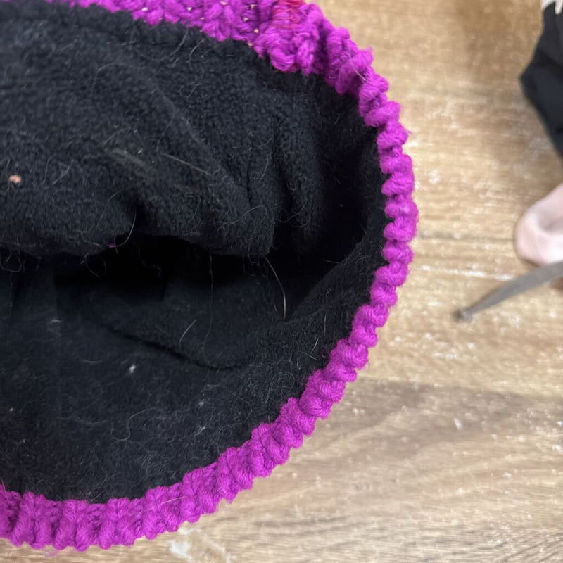 Bula - Purple Knit Beanie Hat with Pom Pom: purple-unisex-