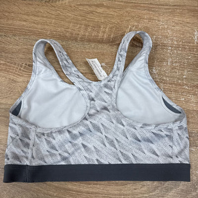 Nike - Women's Patterned Dri-FIT Sports Bra: White/Grey-women-MD