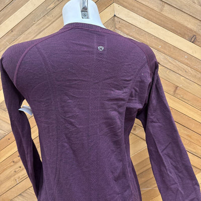 Lululemon - Women's L/S Swiftly Shirt: Purple-women-MD