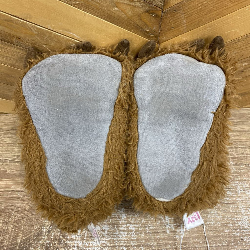 Lazy One - Bear Paw Slippers - MSRP $23: Brown-children-XS
