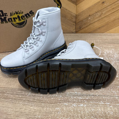 Dr Martens - Women's Combs Extra Tough 50/50 Boots - MSRP $145: Light Grey-women-W6