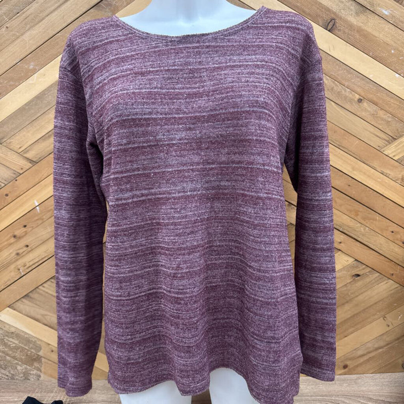 Columbia- Long sleeve light sweater : Purple -women-LG