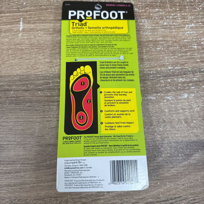 ProFoot - Women's Triad Orthotic - MSRP $19: Black/Pink-women-W6-10