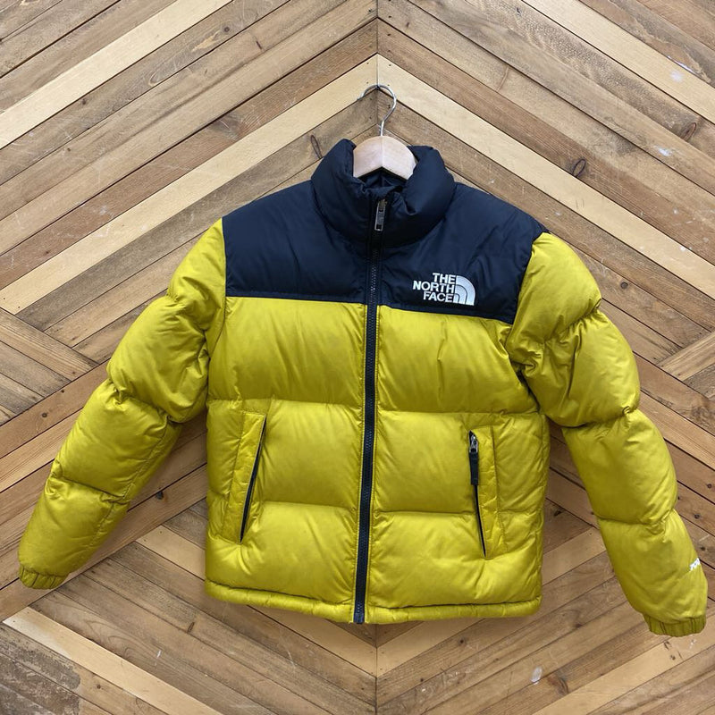 The North Face - Kids Retro Nuptse 700-Fill Down Jacket - MSRP $300: Yellow/Black-children-LG (12Y)