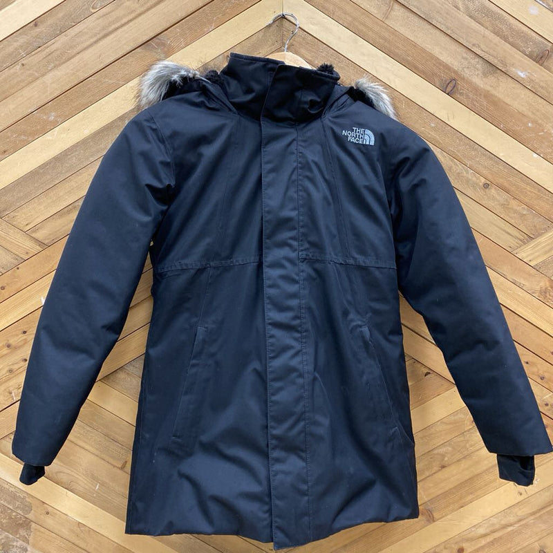 The North Face - Kids Arctic 550-Fill Down Parka - MSRP $340: Black-children-SM (7/8)