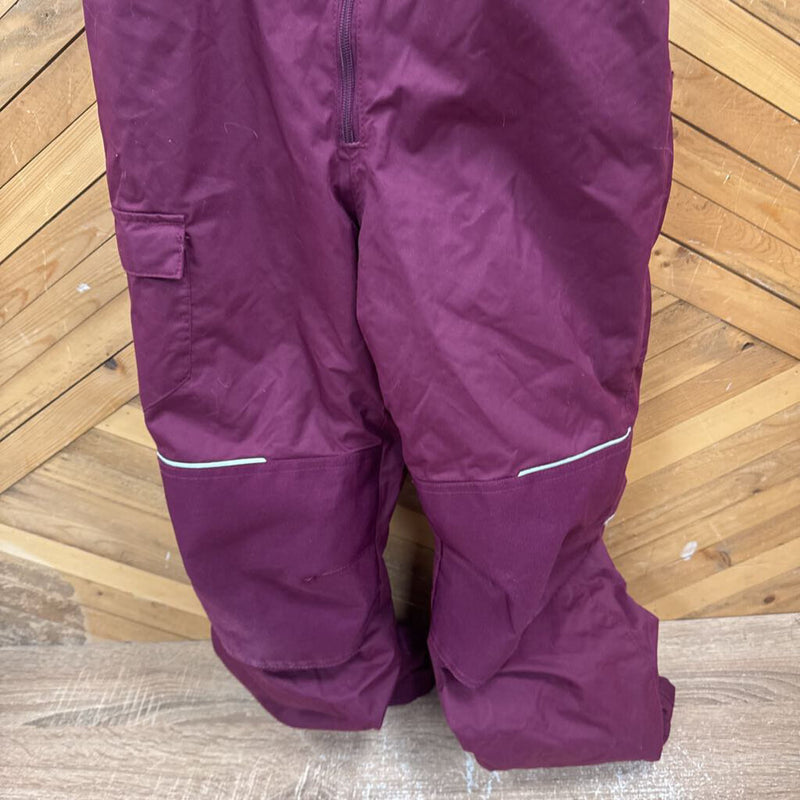 Columbia- bib youth snow pants- MSRP $115 : Purple-children-MD