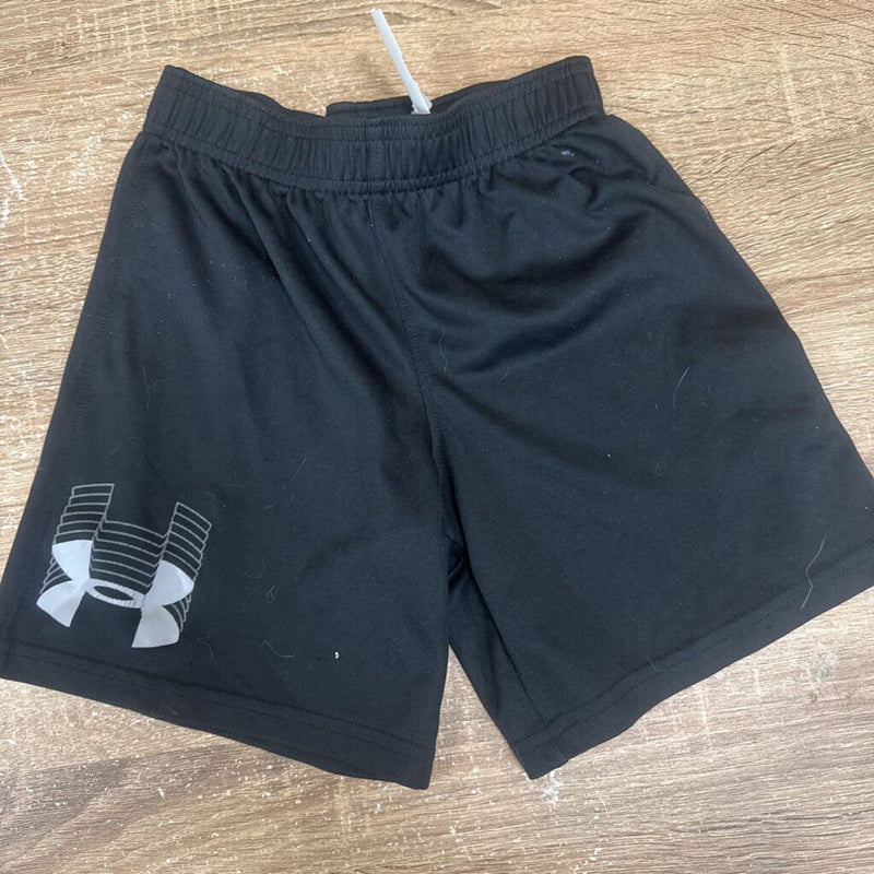 Under Armour - Kids Athletic Shorts: Black-children-6Y