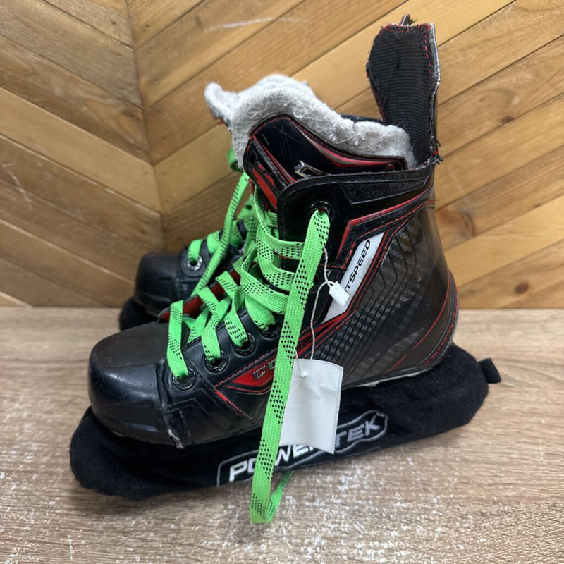 ccm - childrens Skates: Black/Red/ Green Laces-children-13