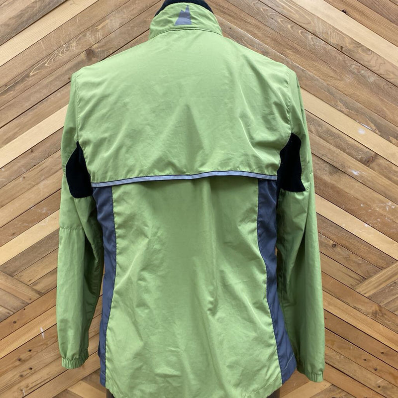 Mec - Windbreaker Jacket : Green/White/Grey-women-MD