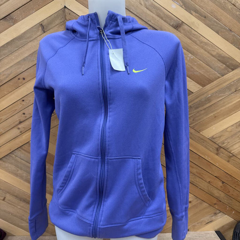 Nike - full zip therma fit fleece hoodie : Purple -women-MD