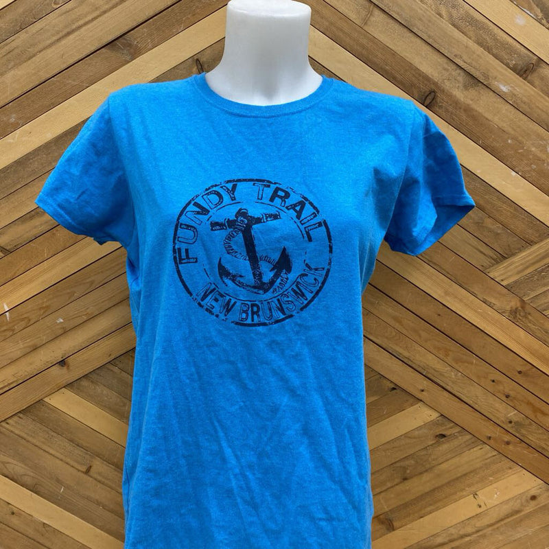 Fundy Trail New Brunswick T-Shirt: blue-unisex-LG