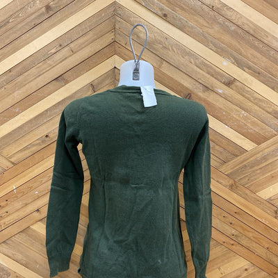Active Wear Green Knit Sweater: green-women-SM