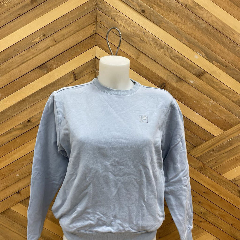 Fila Light Blue Crew Neck Sweatshirt: Light Blue-women-Small
