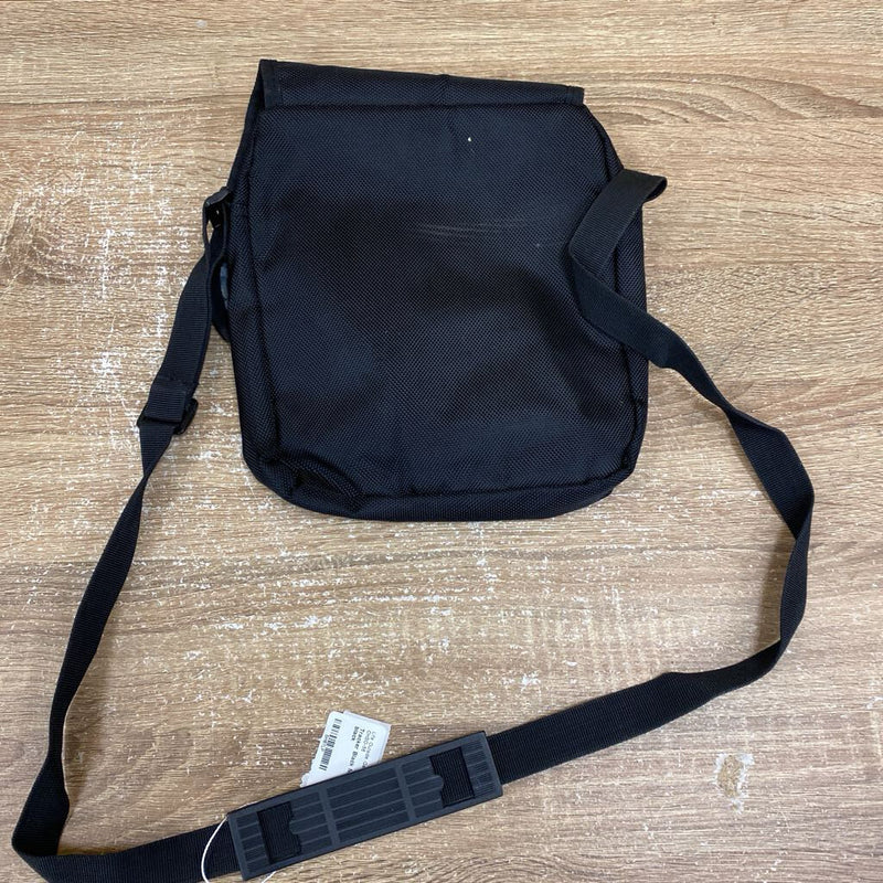 Tracker Black Messenger Bag: black-unisex-