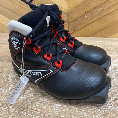 Salomon - Kids Team XC Ski Boots - SNS Profil - MSRP $109: Black/Red/White-children-31.5