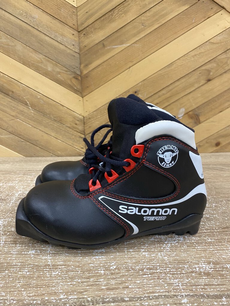 Salomon - Kids Team XC Ski Boots - SNS Profil - MSRP $109: Black/Red/White-children-33